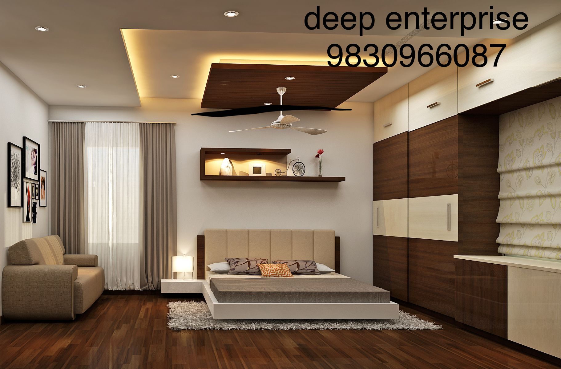 home decoration ,bedroom design , bedroom interior , bedroom falseceiling ,
